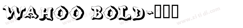 Wahoo Bold字体转换